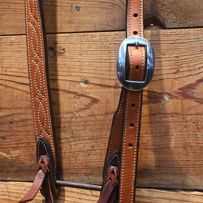 CASSLE Split Ear Headstall with a gunslinger stitch