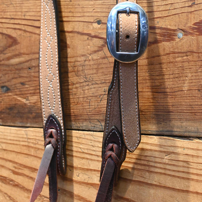 CASSLE Split Ear Headstall with a gunslinger stitch