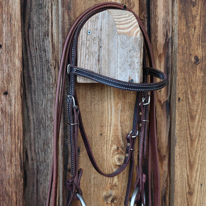 Tom Balding O-Ring Twisted Wire Dogbone Bridle Rig w/Browband Headstall Tack - Rigs Tom Balding