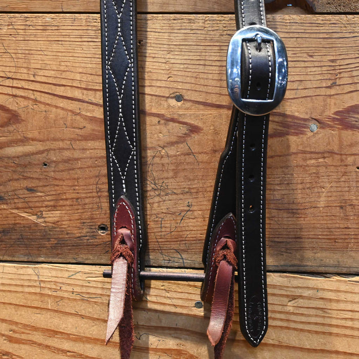 Taylor Koziel Split Ear with a Diamond stitch Headstall
