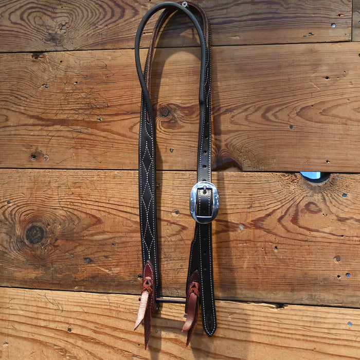Taylor Koziel Split Ear with a Diamond stitch Headstall