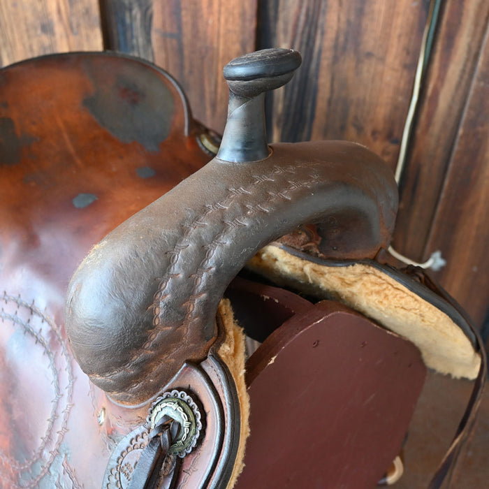 16" USED J&S CUTTING SADDLE Saddles - Used J&S Saddlery