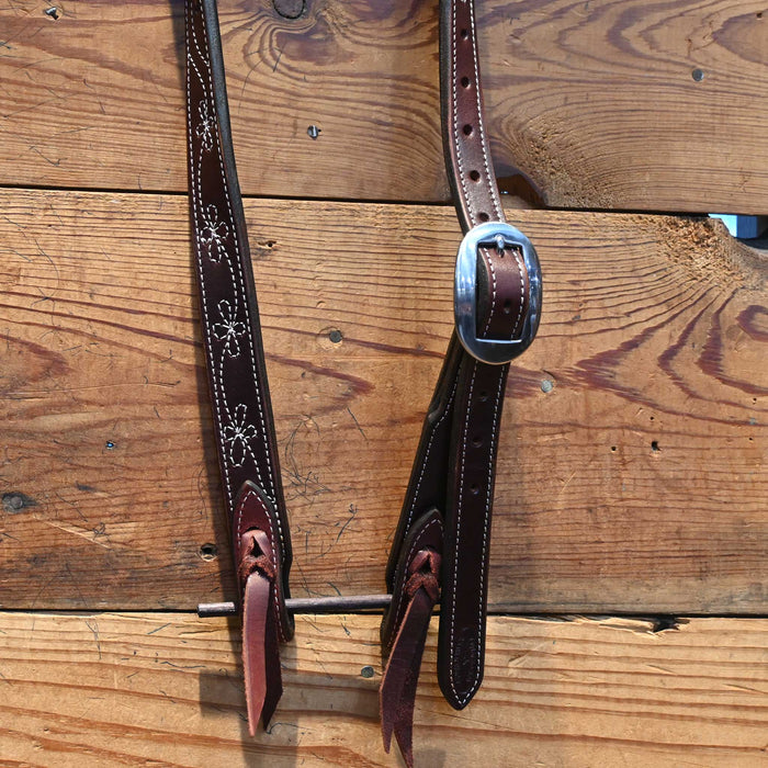 Taylor Koziel Split Ear with a Floral stitch Headstall