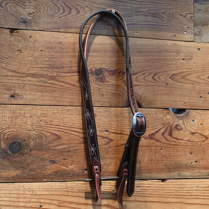 Taylor Koziel Split Ear with a Floral stitch Headstall