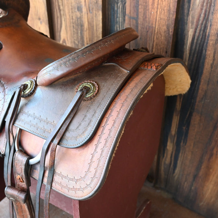 16" USED J&S CUTTING SADDLE Saddles - Used J&S Saddlery