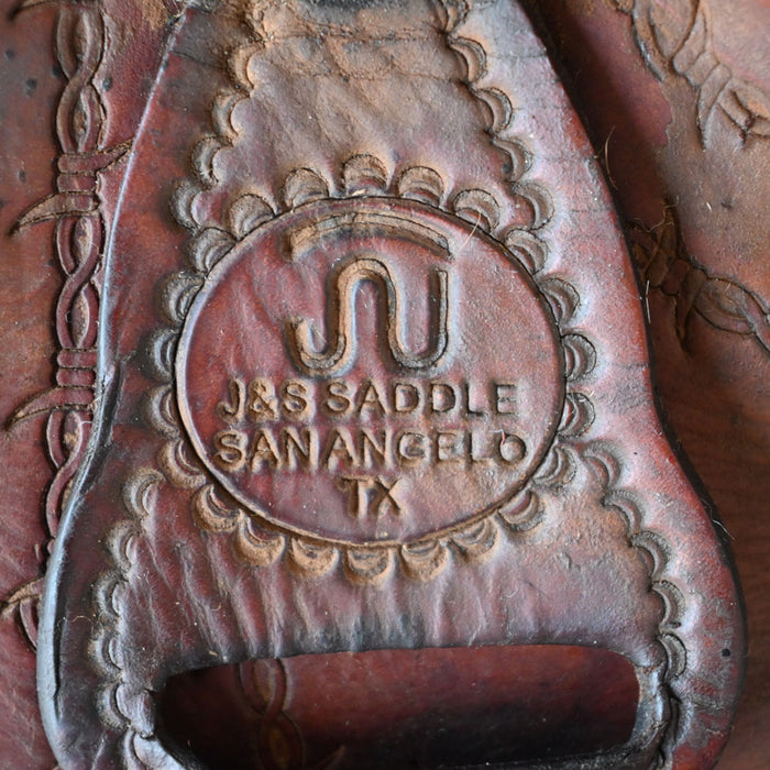 16" USED J&S CUTTING SADDLE Saddles - Used J&S Saddlery