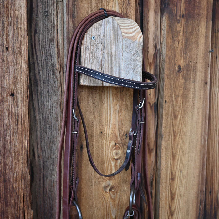 Kurtis Rudelbach Twisted Wire Snaffle Bridle Rig w/Browband Headstall Tack - Rigs Kurtis Rudelbach