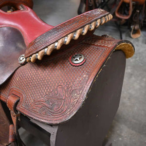 14.5" USED DIAMOND V BARREL SADDLE Saddles Diamond V Saddlery