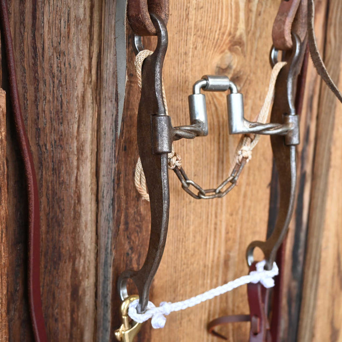 Josh Ownbey Twisted Wire Hinge Port Correction Bridle Rig w/Single Ear Headstall Tack - Rigs Josh Ownbey