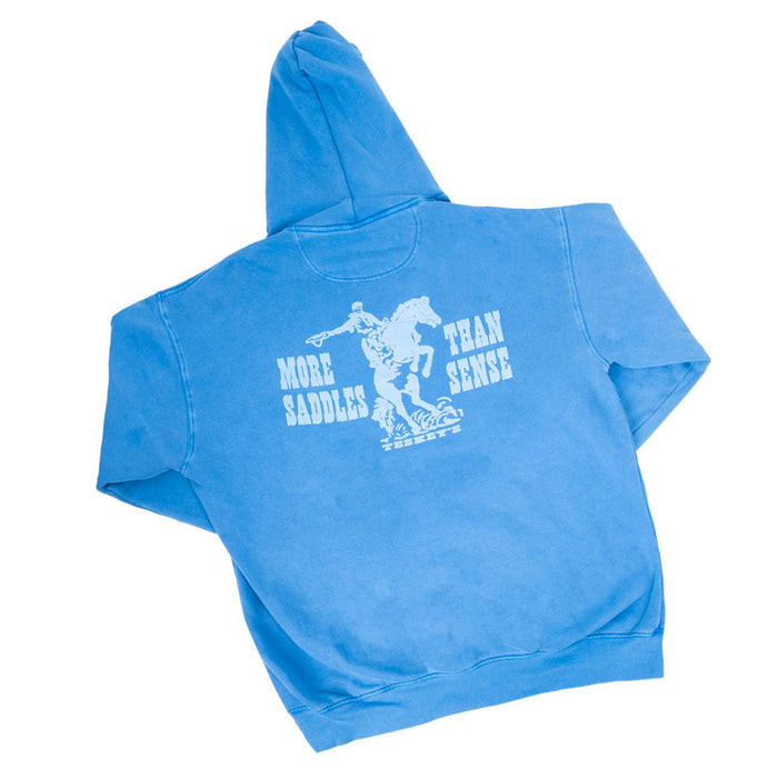 Teskey's More Saddles Than Sense Hoodie - Royal Blue TESKEY'S GEAR - Sweatshirts & Hoodies Teskey's
