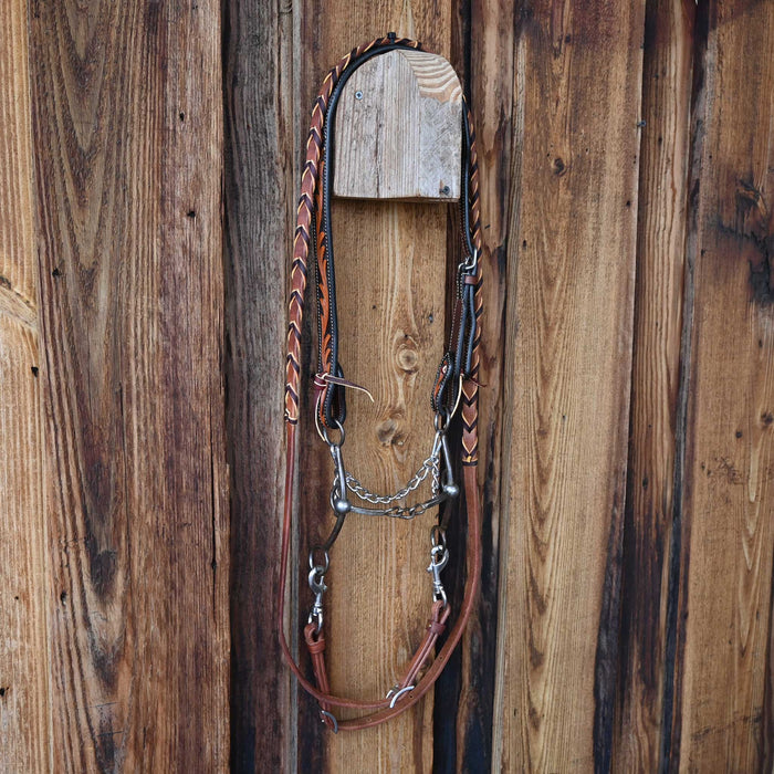 Flaharty Square Center Chain Bridle Rig w/Split Ear Headstall Tack - Rigs Flaharty