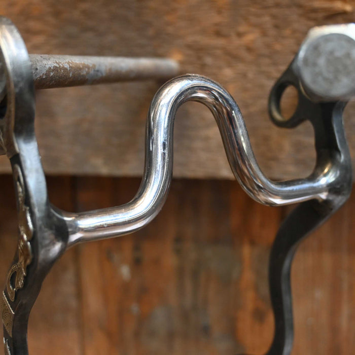 S. White Silver Mounted Solid Port Bit