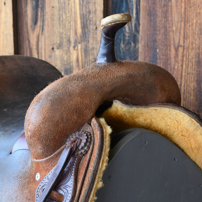 16" USED JEFF SMITH CUTTING SADDLE