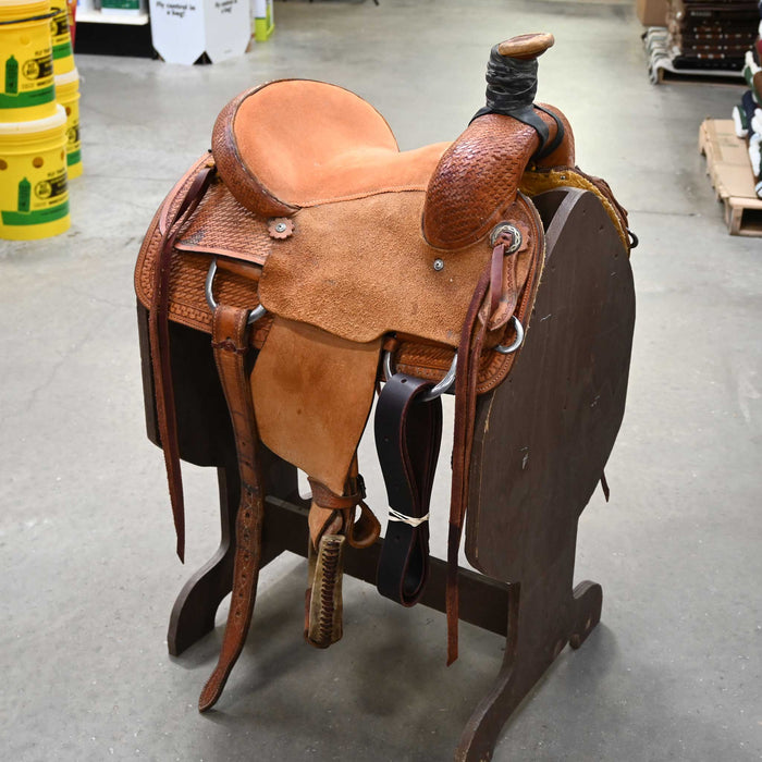 13" USED CORRIENTE TEAM ROPING SADDLE