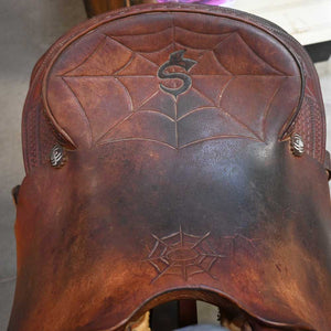 14" USED MARTY BYRD ROPING SADDLE Saddles Marty Byrd