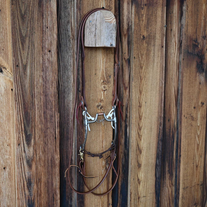 Josh Ownbey Hinge Port Bridle Rig w/Split Ear Headstall Tack - Rigs Josh Ownbey Cowboy Line