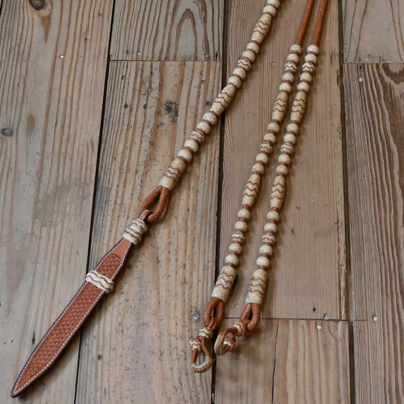 Jose Ortiz Handmade Rawhide Romel Reins Tack - Reins Jose Ortiz