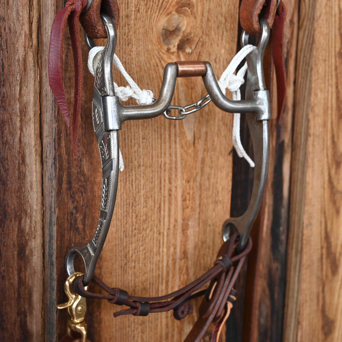 Josh Ownbey Hinge Port Bridle Rig w/Split Ear Headstall Tack - Rigs Josh Ownbey Cowboy Line