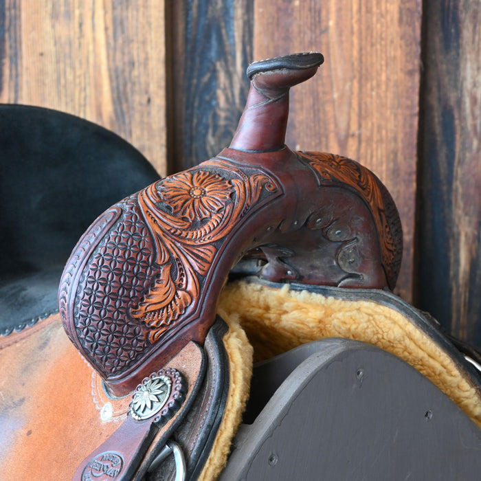 14" USED REINSMAN BARREL SADDLE