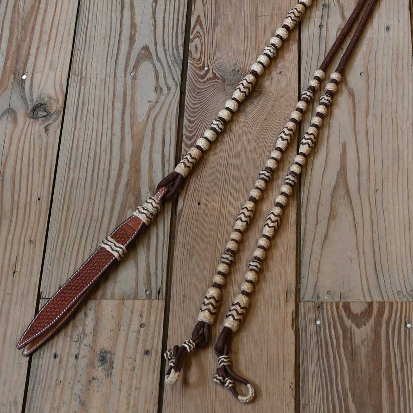 Jose Ortiz Handmade Rawhide Romel Reins Tack - Reins Jose Ortiz