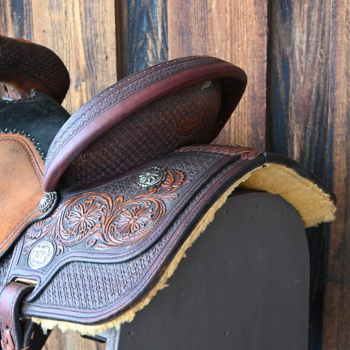 14" USED REINSMAN BARREL SADDLE