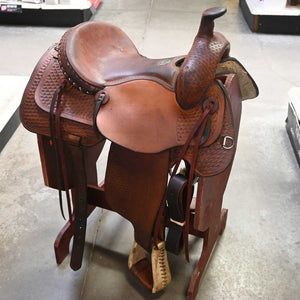 14.5" USED DAKOTA ROPING SADDLE Saddles Dakota Saddlery