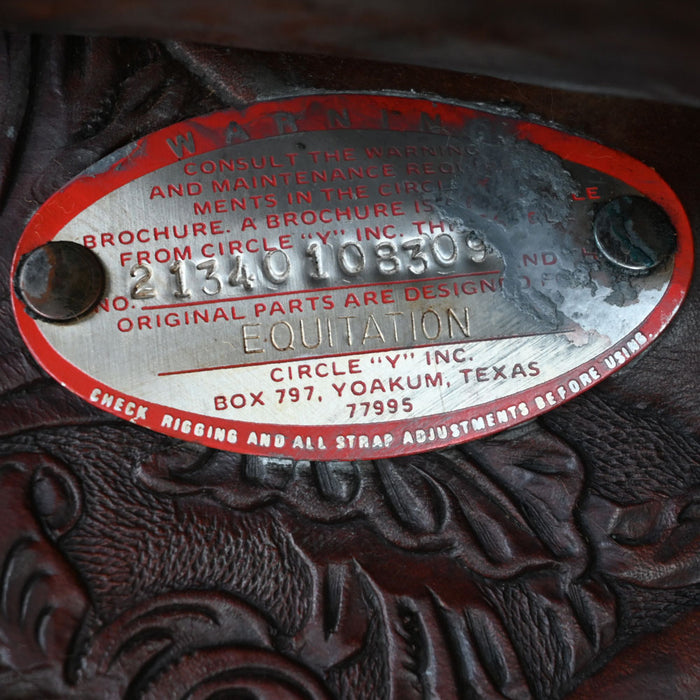 15" USED CIRCLE Y EQUITATION SADDLE Saddles - Used Circle Y Saddlery