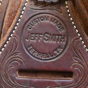 14" USED JEFF SMITH BARREL SADDLE Saddles - Used Jeff Smith