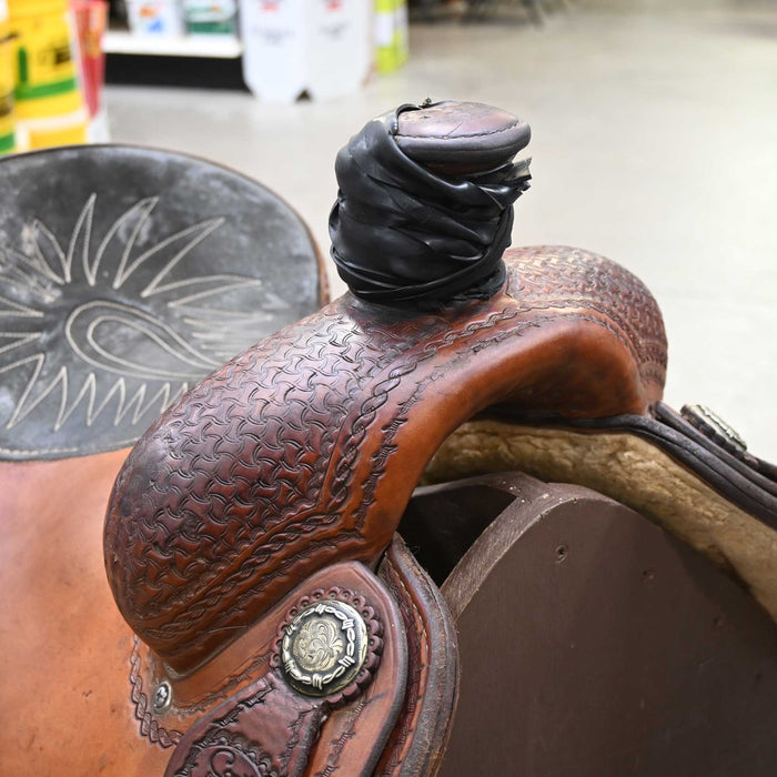 15" USED COATS TEAM ROPING SADDLE