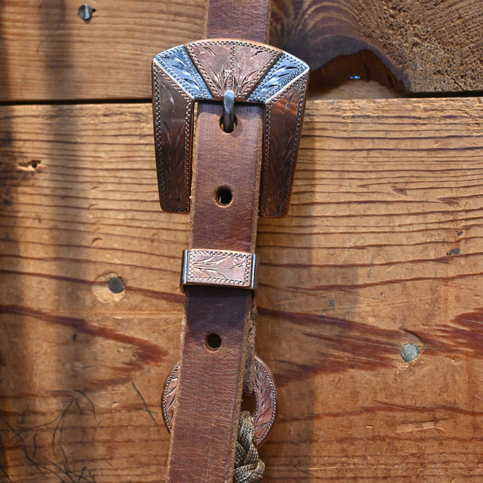 Joe Hipp Split Ear Braided Headstall w/ Reid Jones Hardware