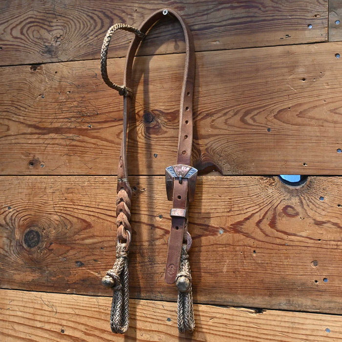 Joe Hipp Split Ear Braided Headstall w/ Reid Jones Hardware