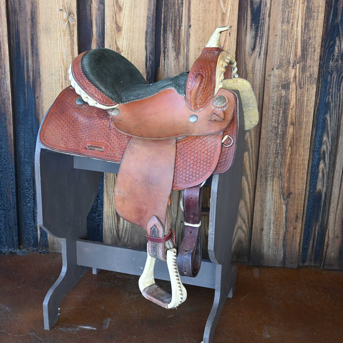 14" USED CIRCLE S BARREL SADDLE