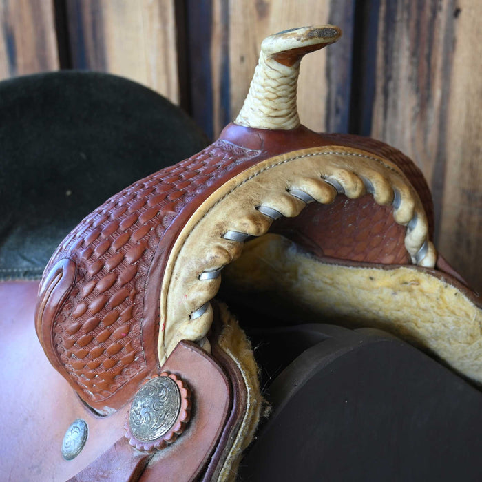 14" USED CIRCLE S BARREL SADDLE