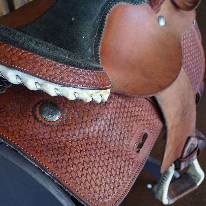 14" USED CIRCLE S BARREL SADDLE