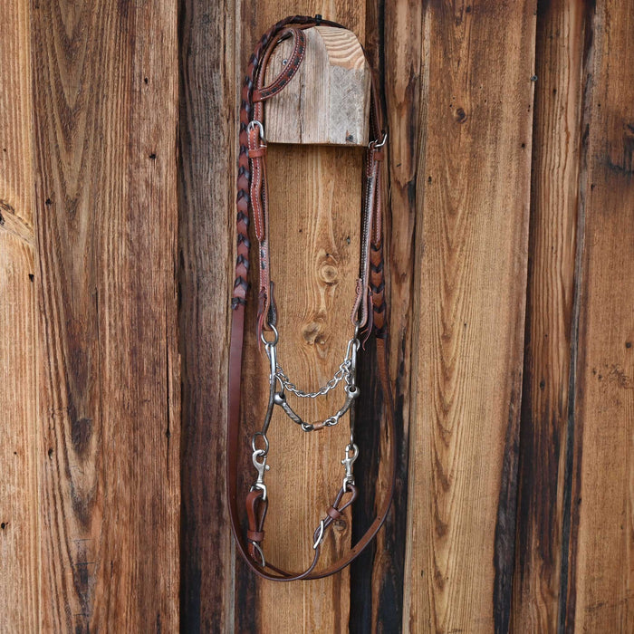 Flaharty Duke Rebar Dogbone Bridle Rig w/Single Ear Headstall Tack - Rigs Flaharty