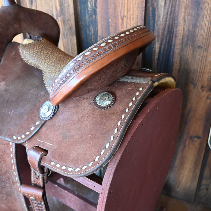 14" USED TESKEY'S BARREL SADDLE