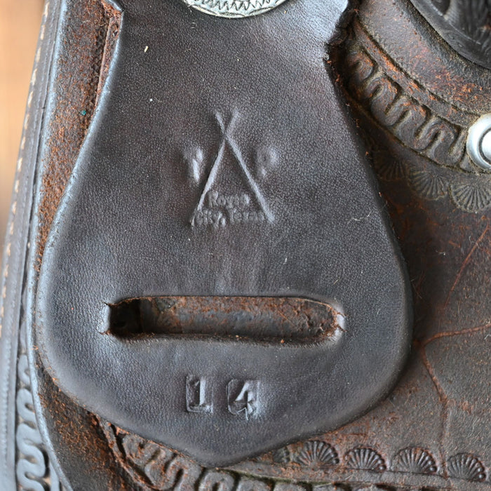 14" USED BARREL SADDLE Saddles - Used SHOPMADE