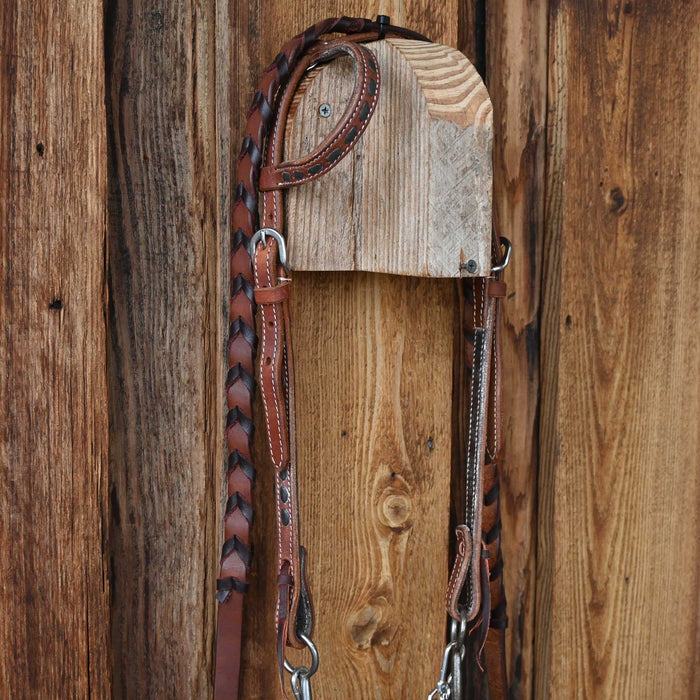 Flaharty Duke Rebar Dogbone Bridle Rig w/Single Ear Headstall Tack - Rigs Flaharty