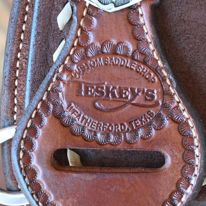 14" USED TESKEY'S BARREL SADDLE
