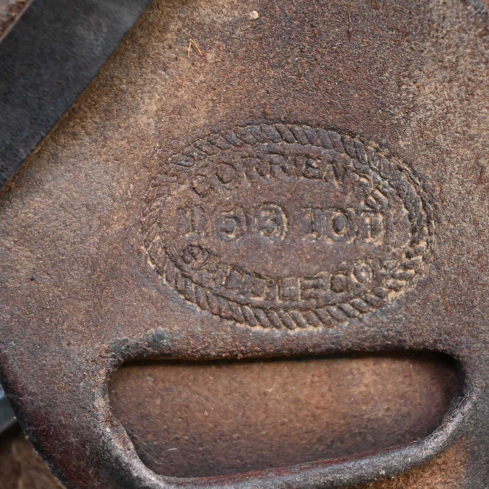 15" USED CORRIENTE TEAM ROPING SADDLE