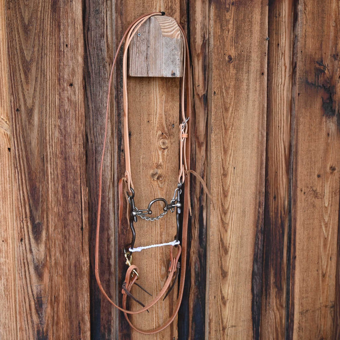 Kerry Kelley 02S Ported Chain Bridle Rig w/Split Ear Headstall Tack - Rigs Kerry Kelley