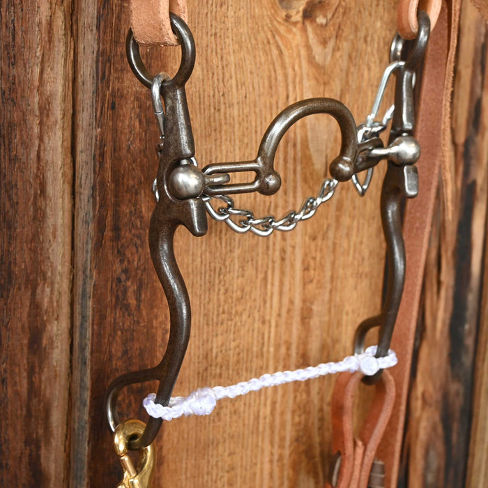 Kerry Kelley 02S Ported Chain Bridle Rig w/Split Ear Headstall Tack - Rigs Kerry Kelley