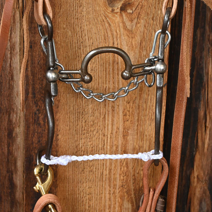 Kerry Kelley 02S Ported Chain Bridle Rig w/Split Ear Headstall Tack - Rigs Kerry Kelley