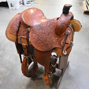 15.5" USED JEFF SMITH ROPING SADDLE