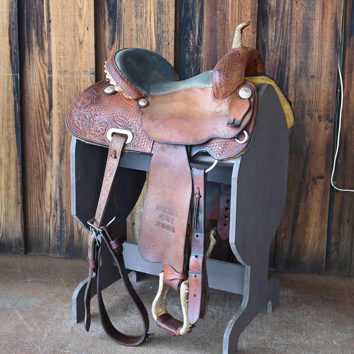 14" USED COWBOY COLLECTION BARREL SADDLE