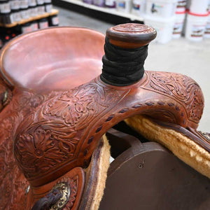 15.5" USED JEFF SMITH ROPING SADDLE