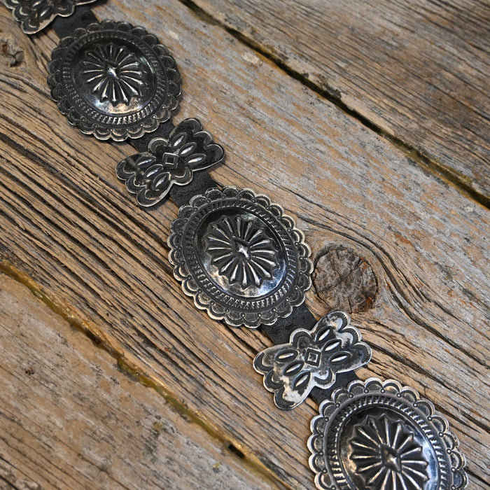 1940's Sterling Silver Navajo Concho Belt Collectibles MISC