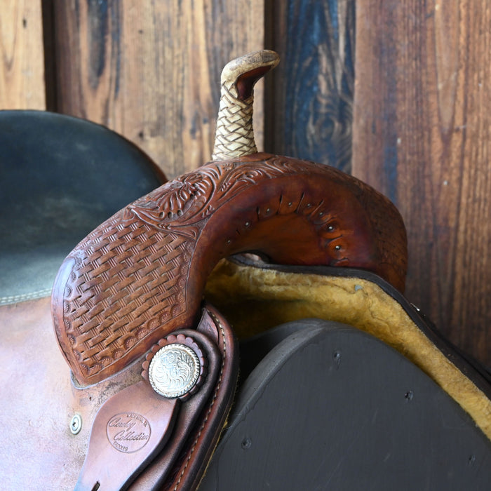 14" USED COWBOY COLLECTION BARREL SADDLE
