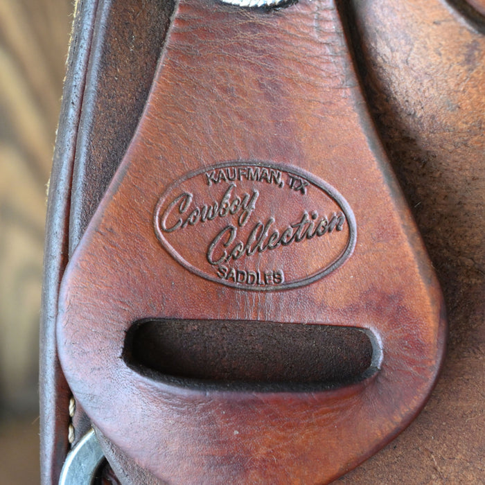 14" USED COWBOY COLLECTION BARREL SADDLE