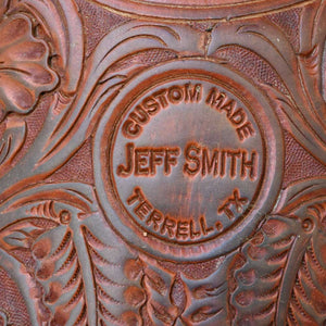 15.5" USED JEFF SMITH ROPING SADDLE